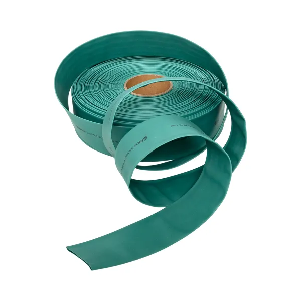 Термоусаживаемая трубка ТУТ нг 50/25 зелёная рулон EKF PROxima