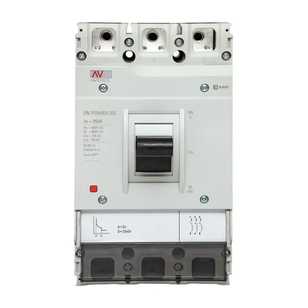 Автоматический выключатель AV POWER-3/3 250А 100kA TR EKF AVERES