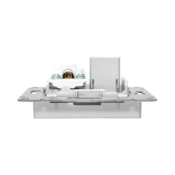 Механизм розетки TV+RJ45 (cat5), алюминий Эпика EKF