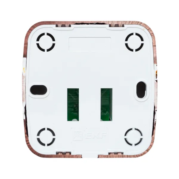 Розетка RJ-45 1-местная ОП Минск, 1А, 120В, тёмное дерево EKF