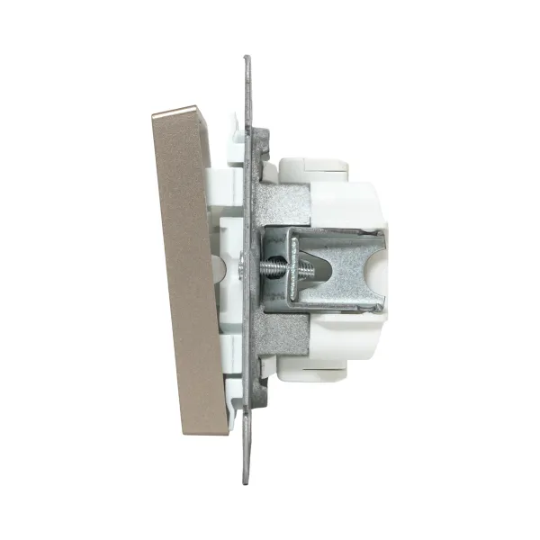 Механизм выключателя, одноклавишный, проходной, шампань Эпика EKF