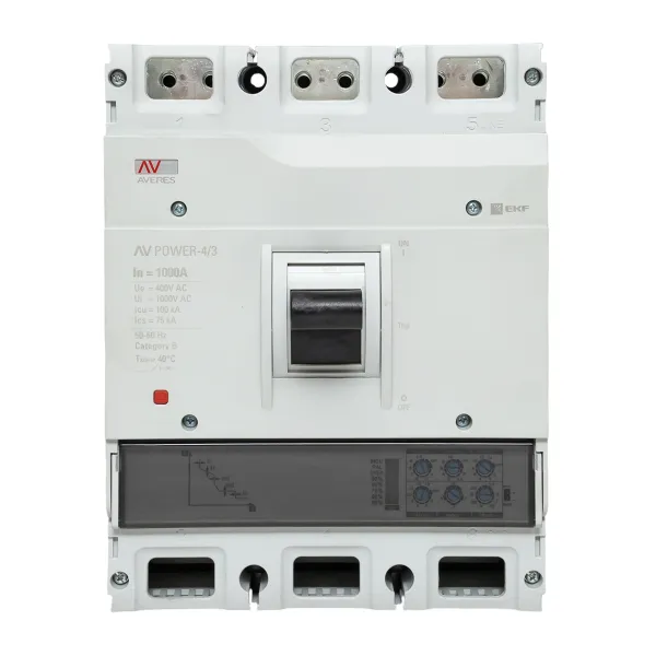 Автоматический выключатель AV POWER-4/4 1000А 100kA ETU2.0 EKF AVERES