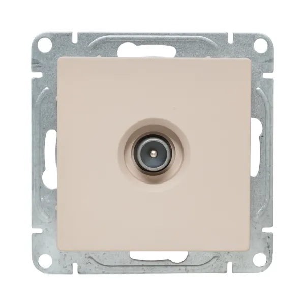Механизм розетки TV, оконечная, кремовый Эпика EKF