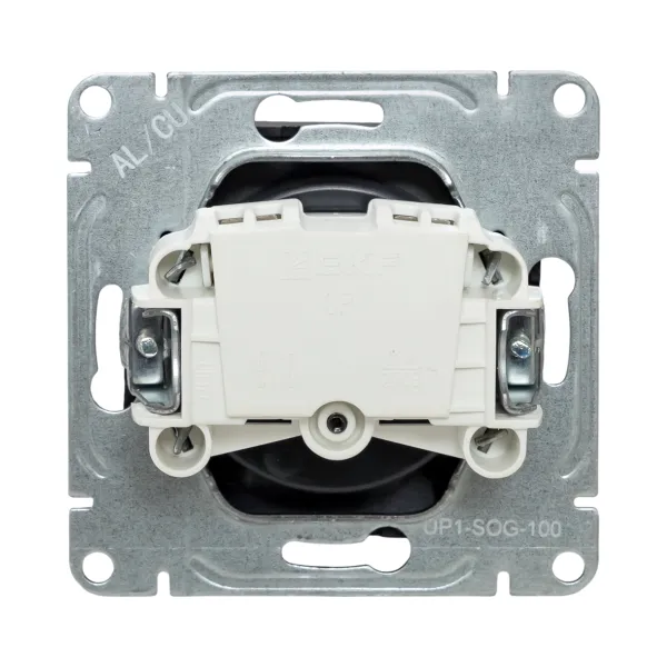 Механизм розетки, 16А, без заземления, без шторок, графит Эпика EKF