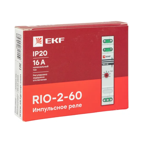 Импульсное реле с задержкой отключения RIO-2-60 (30-60 мин) EKF PROxima