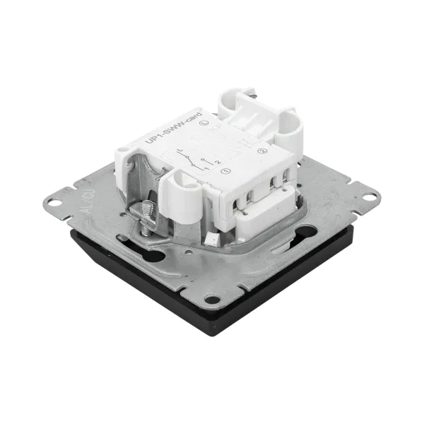 Механизм выключателя, карточный, с подсветкой, чёрный Эпика EKF