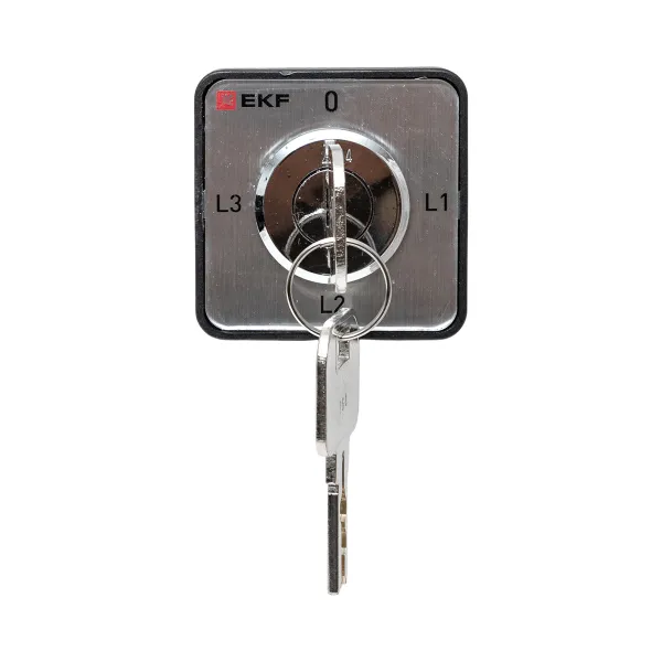 Переключатель кулачковый ПК-1-194 10А 4P с ключом для амперметра EKF PROxima