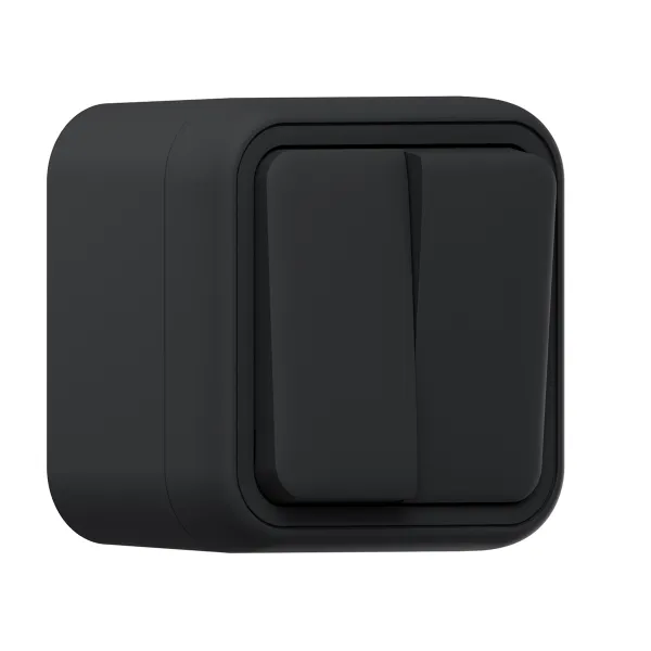 Выключатель, двухклавишный, проходной, ОП, автоматические клеммы антр, Бронто EKF