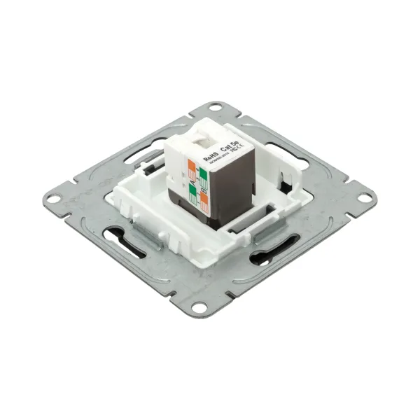 Механизм розетки RJ45 (cat5), мокко Эпика EKF