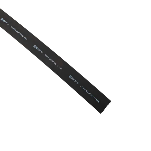 Термоусаживаемая трубка ТУТ нг 18/9 черная рулон EKF PROxima