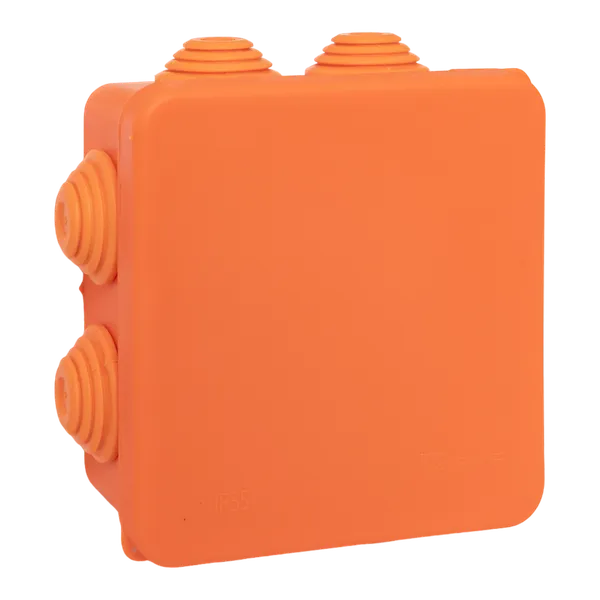 Коробка огнестойкая E45 85х85х40мм с клеммниками 5 полюсов 0,5-6мм2 IP55 HF EKF