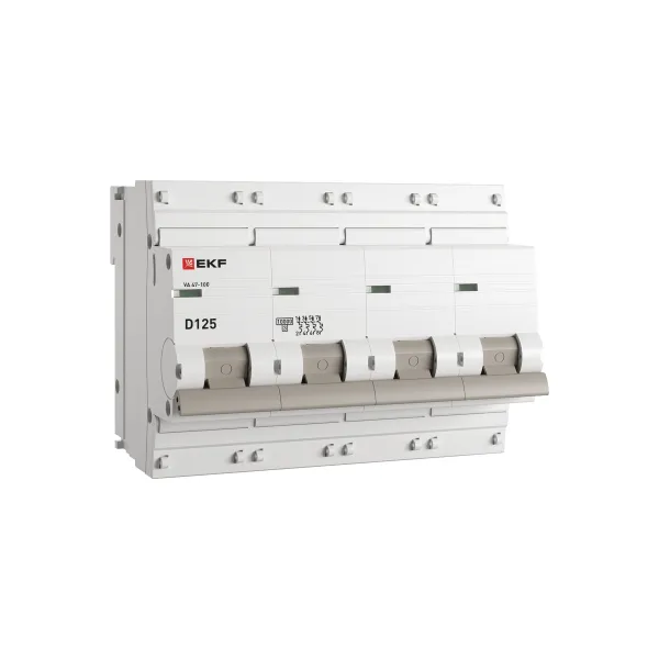 Автоматический выключатель 3P 125А (D) 10kA ВА 47-100 EKF PROxima