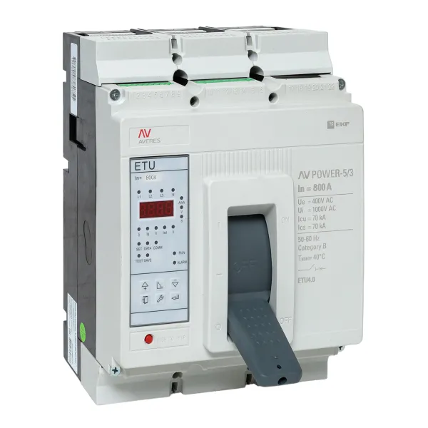 Автоматический выключатель AV POWER-5/3 800А 70kA ETU4.0 EKF AVERES