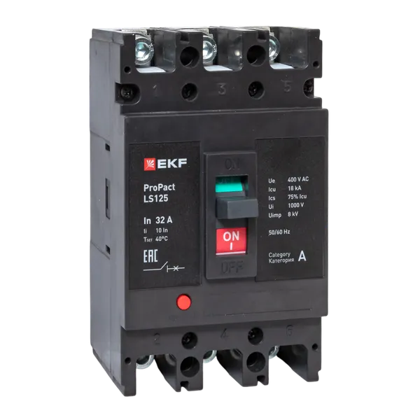 Автоматический выключатель LS125 18кА 3P 32А ProPact EKF