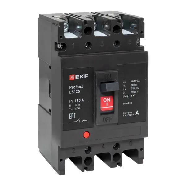 Автоматический выключатель LS125 18кА 3P 160А ProPact EKF