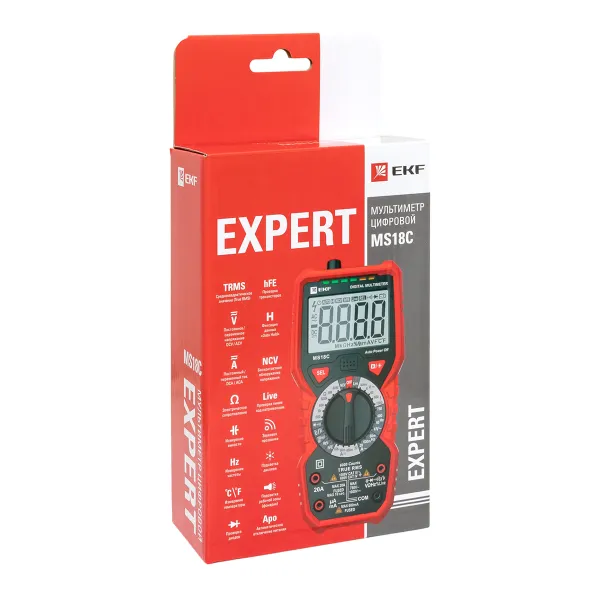 Мультиметр цифровой MS18C EKF Professional. Цены, характеристики, фото ...