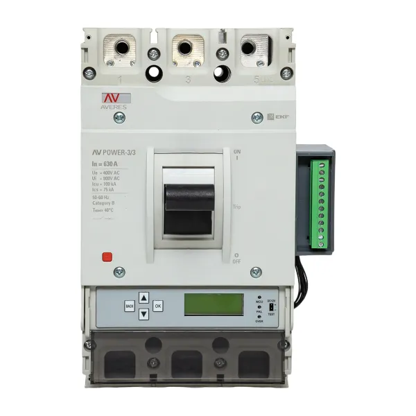 Автоматический выключатель AV POWER-3/3 630А 100kA ETU6.2 EKF AVERES