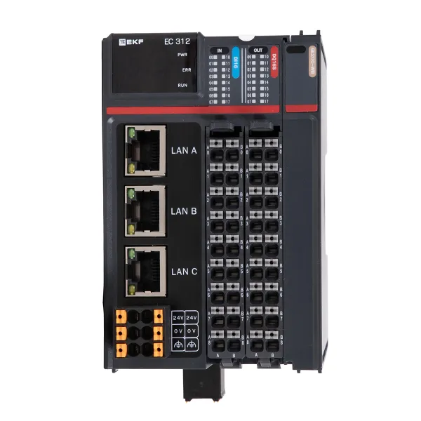 Программируемый логический контроллер (ПЛК) EC312 токоподающий D-CARD EKF