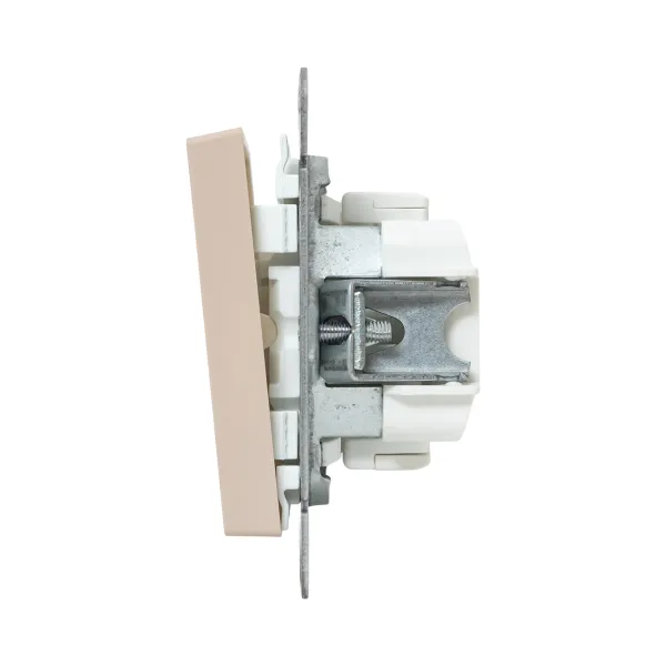 Механизм выключателя, одноклавишный, кремовый Эпика EKF
