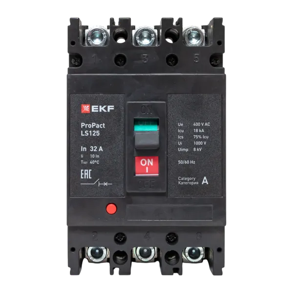 Автоматический выключатель LS125 18кА 3P 32А ProPact EKF