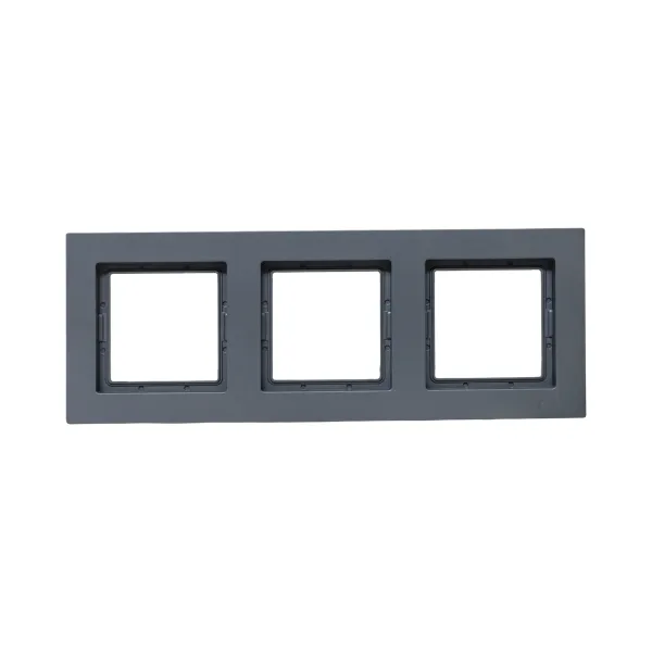 3 - местная рамка, IP44, графит, пластик Эпика EKF