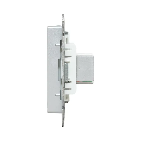 Механизм розетки HDMI+RJ45 (cat5), алюминий Эпика EKF