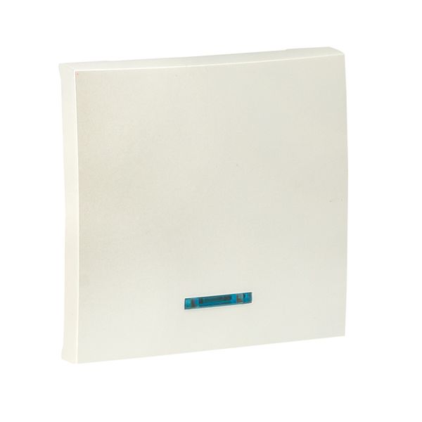 Валенсия лицевая панель выключателя 1-кл. с индикатором 10А жемчуг EKF