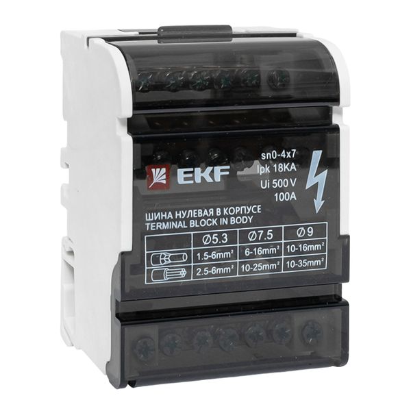 Шина нулевая в корпусе (4x7) EKF PROxima