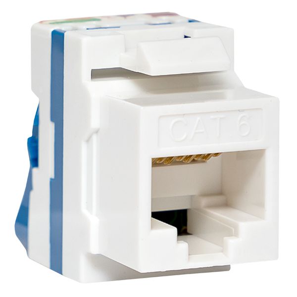 Модуль Keystone TERACOM CS Cat.6 неэкранированный 110 IDC 180 градусов самозажимной (Toolless) синий