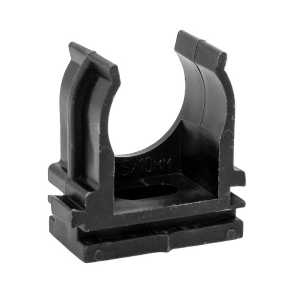 Крепеж-клипса для ручного монтажа d20 мм (10 шт) черная EKF-Plast