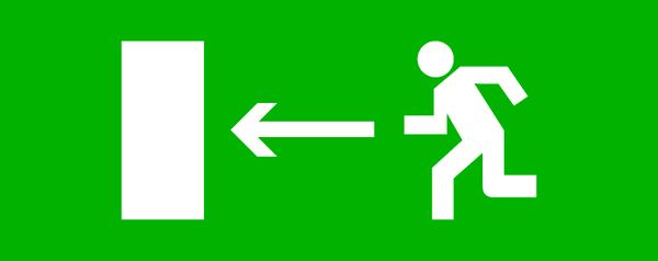 Пиктограмма "Направление налево" 240x95мм (для SAFEWAY-10) EKF