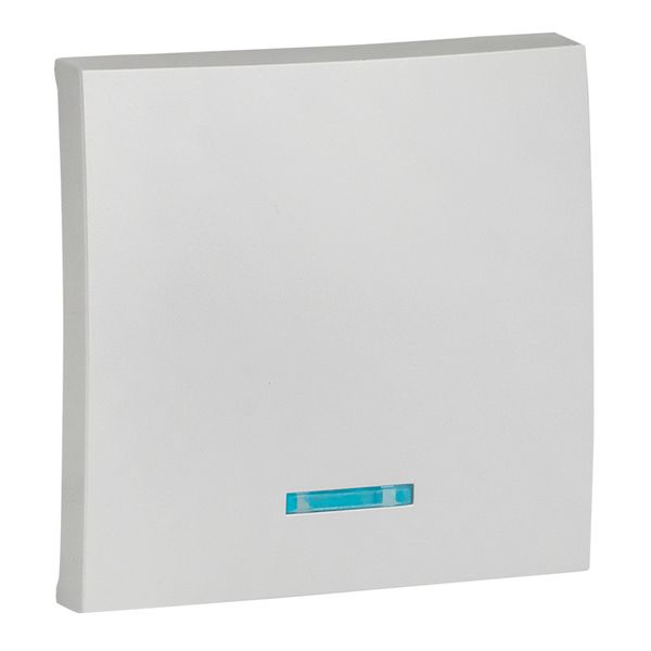 Валенсия лицевая панель выключателя 1-кл. с индикатором 10А сталь EKF