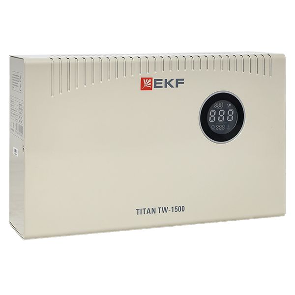 Стабилизатор напряжения симисторный с возможностью настенного монтажа TITAN -TW-1500 EKF