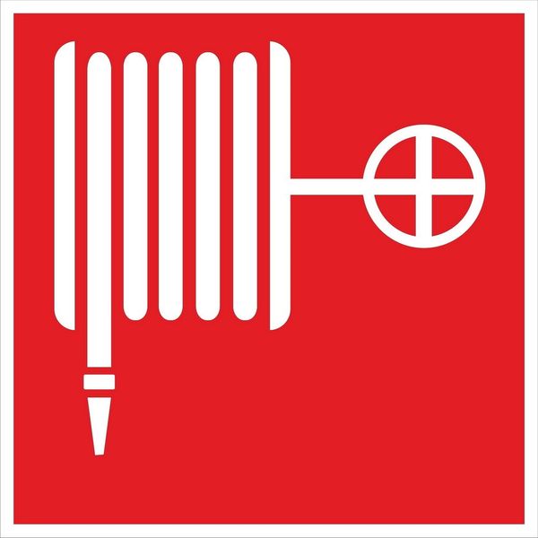 Знак наклейка F02 "Пожарный кран" (150x150) ГОСТ 12.4.026-2015 EKF PROxima an-f-02