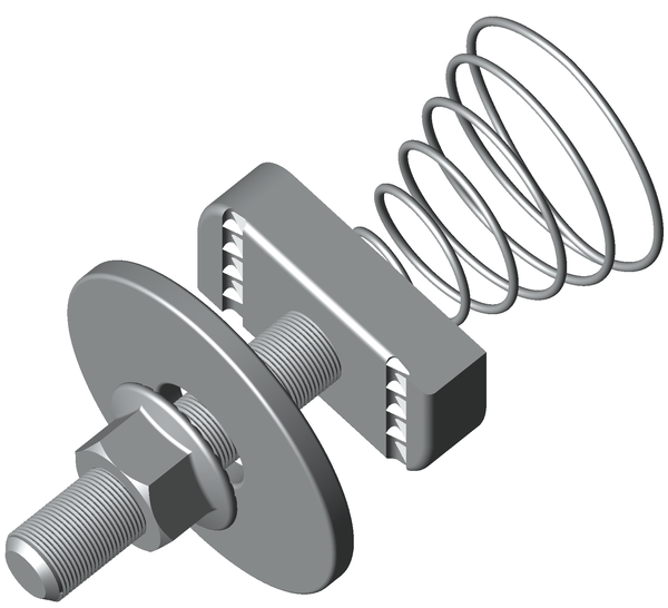 Комплект соединительный 12x60 для STRUT-профиля с конусной пружиной TDZ EKF ksst12x60-TDZ