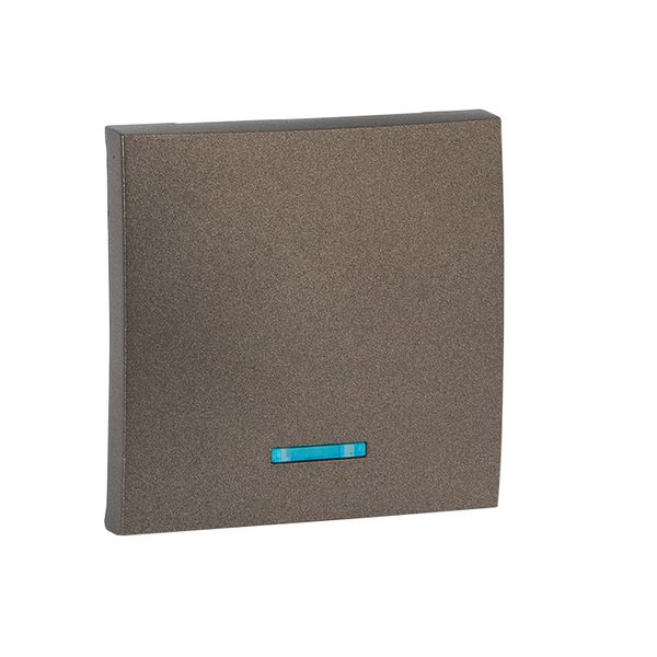 Валенсия лицевая панель выключателя 1-кл. с индикатором 10А графит EKF