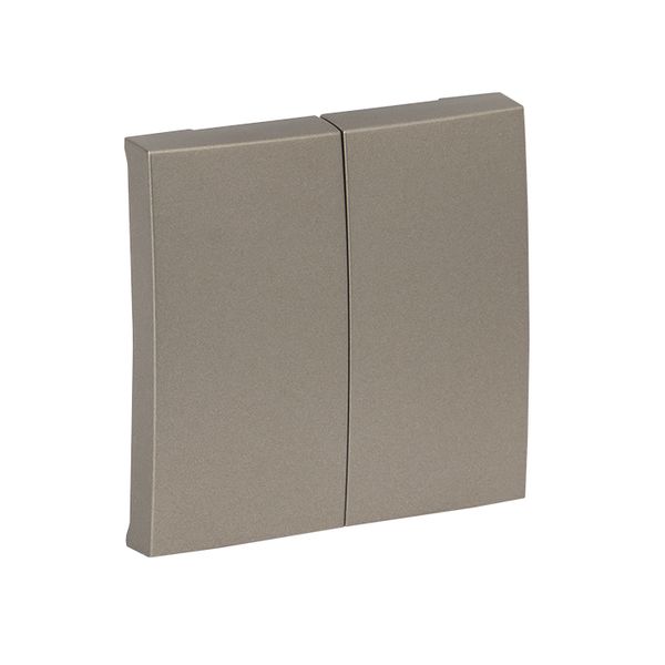 Валенсия лицевая панель выключателя 2-кл. 10А кашемир EKF