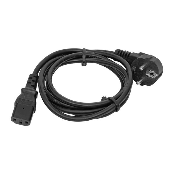 Кабель питания TERACOM для PDU IEC 60320 C13 - CEE 7/7 (Schuko) сечение 3x1,5мм2 250В 10A длина 2,0 метра TRC-PCA-C13-SH-2M EKF