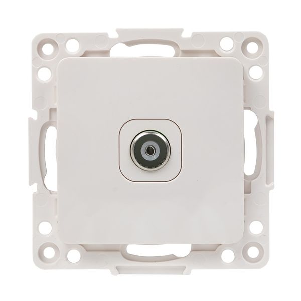 Стокгольм Механизм Розетки TV 1-местной оконечной 75Ом 5-862МГц винтовые клеммы белый EKF