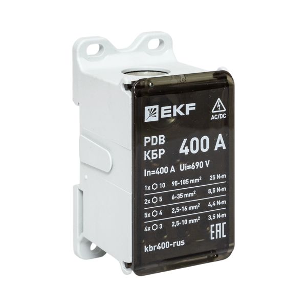 Клеммный блок распределительный КБР 400A EKF kbr400-rus