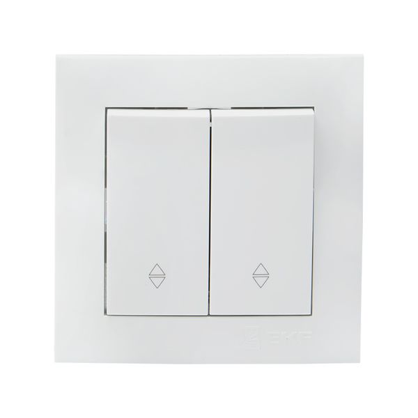 Валенсия выключатель 2-кл. 10А белый проходной EKF