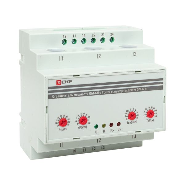 Ограничитель мощности 3-фазный ОМ-630 EKF PROxima rel-pl-630