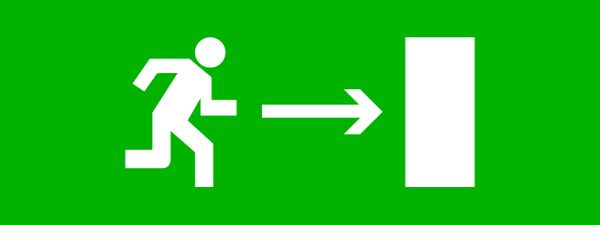 Пиктограмма "Направление направо" 320x120мм (для EXIT, SAFEWAY-40) EKF