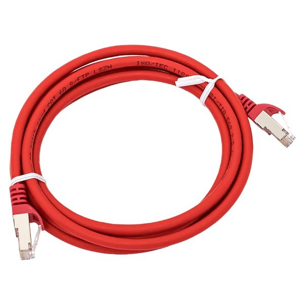 Патч-корд TERACOM CS Cat.6A экранированный S/FTP оболочка LSZH красный (3,0м)