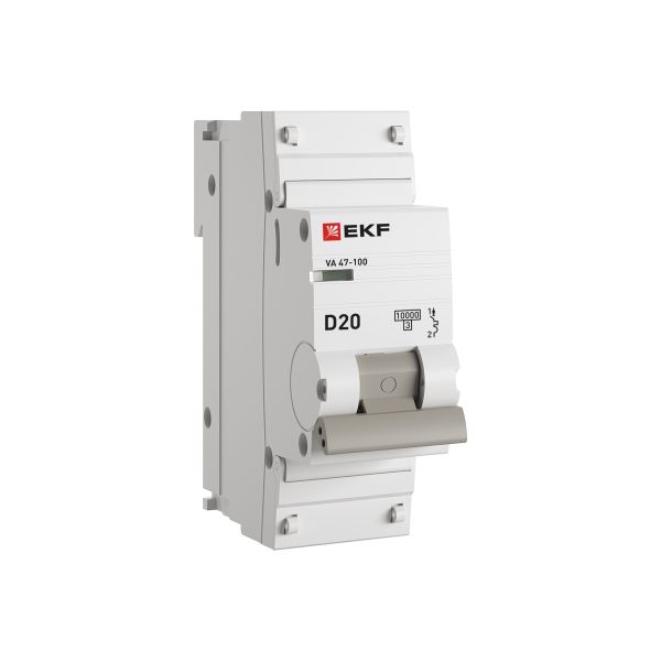 Автоматический выключатель 1P 20А (D) 10kA ВА 47-100 EKF PROxima
