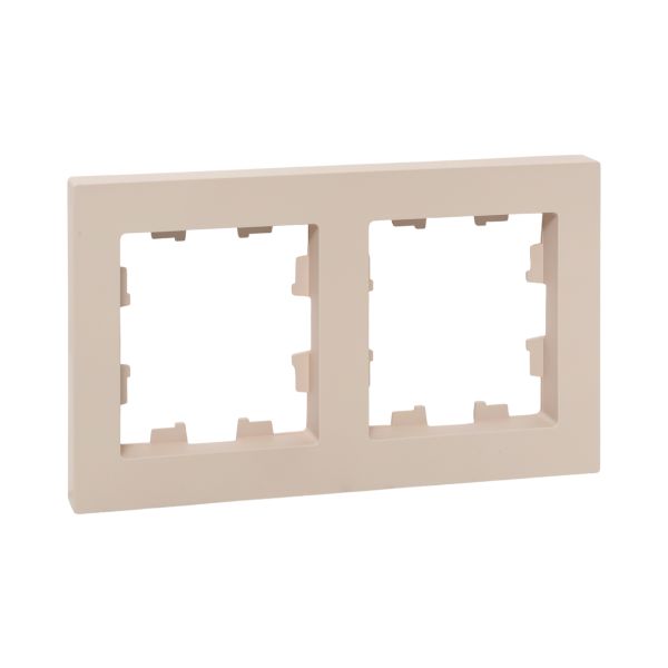 2 - местная рамка, кремовая, пластик Эпика EKF