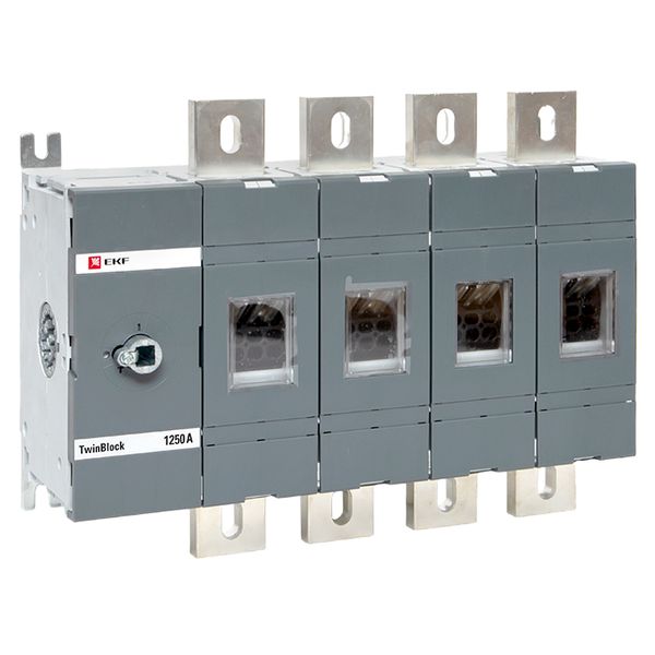 Рубильник 1250A 4P без рукоятки управления TwinBlock EKF tb-s-1250-4p