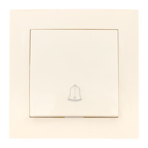 Валенсия кнопка звонка 10А кремовая EKF