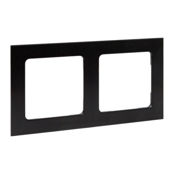 Стокгольм Рамка 2-местная металлическая черная EKF