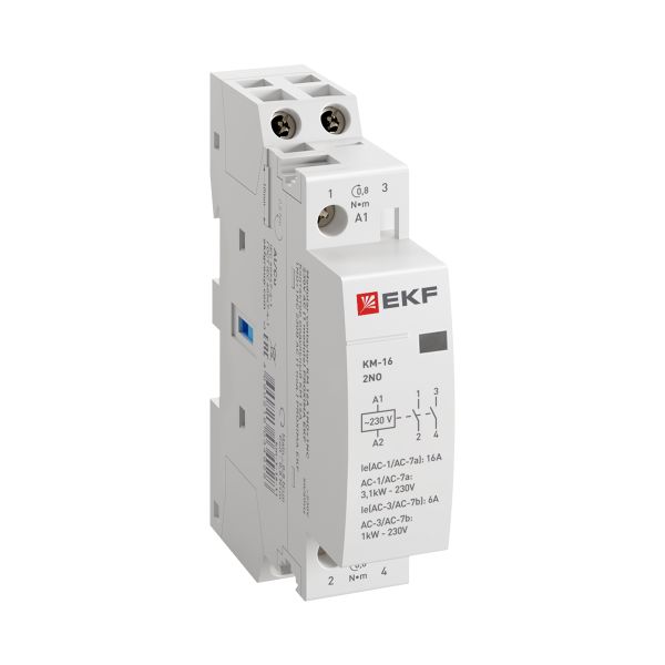 Контактор модульный КМ 16А 2NO 230В АС (1 мод.) PROXIMA EKF